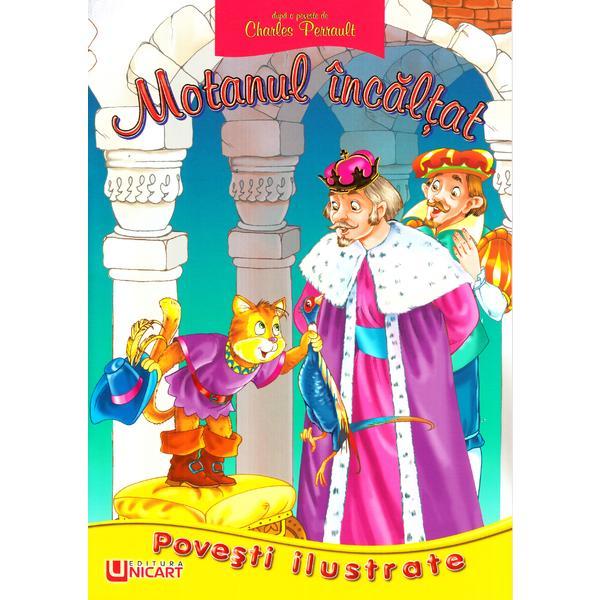 Unicart Carte Povesti ilustrate 3 ani+, Motanul incaltat Imagine principală a produsului