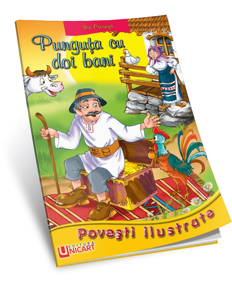 Unicart carte Povesti ilustrate 3 ani+, Punguta cu doi bani 01