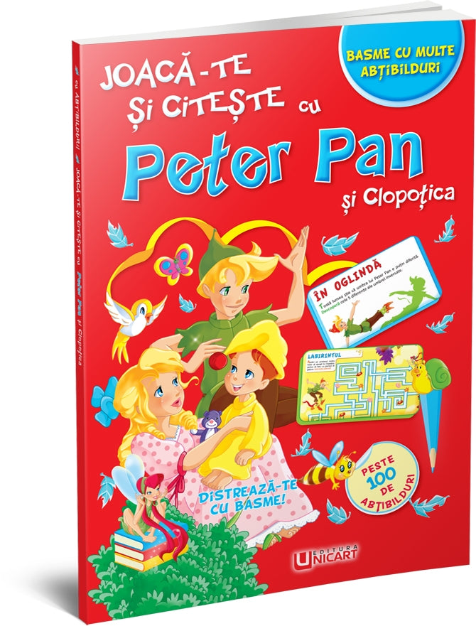 Unicart Joca-te si citeste cu Peter Pan si Clopotica 4-6 ani 01 Imagine principală a produsului