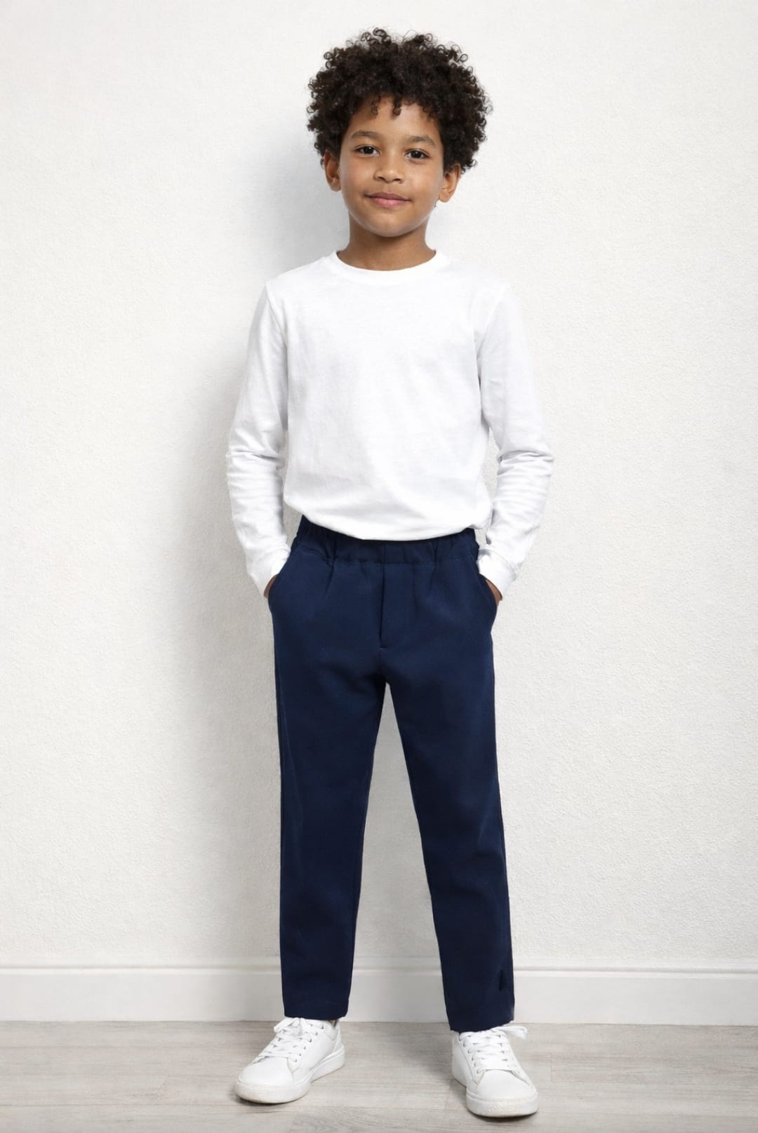 Uniforma pantaloni baieti Alin 5-12 ani Bleumarin