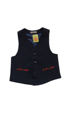 Uniforma vesta baieti David 13-16 ani Blue cu buzunar caro