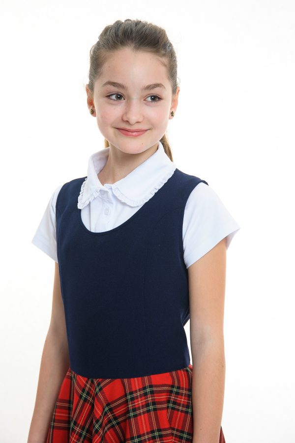 Uniforma sarafan fete Maria 5-12 ani Imagine secundară a produsului