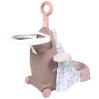 Smoby valiza multifunctionala 3in1 pentru papusi Baby Nurse 18m+ Maro