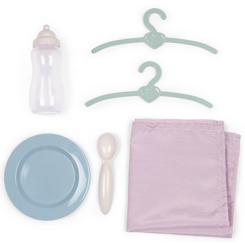 Smoby valiza multifunctionala 3in1 pentru papusi Baby Nurse 18m+ Maro