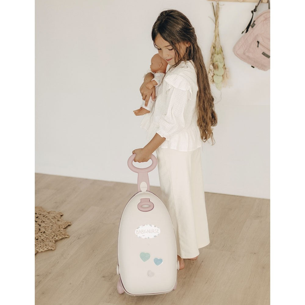 Smoby valiza multifunctionala 3in1 pentru papusi Baby Nurse 18m+ Maro