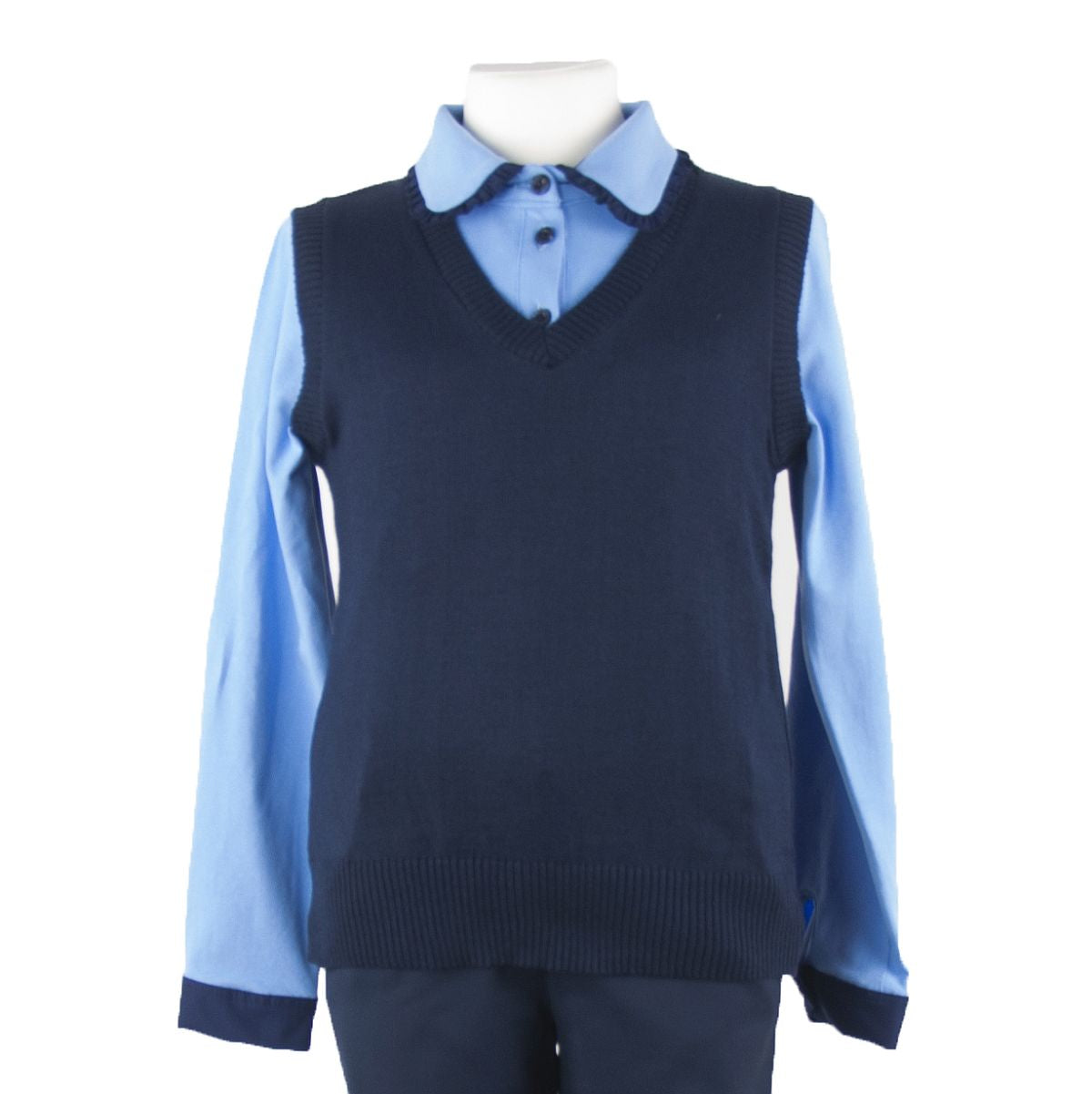 Uniforma vesta Carol 5-12 ani Blue Imagine secundară a produsului