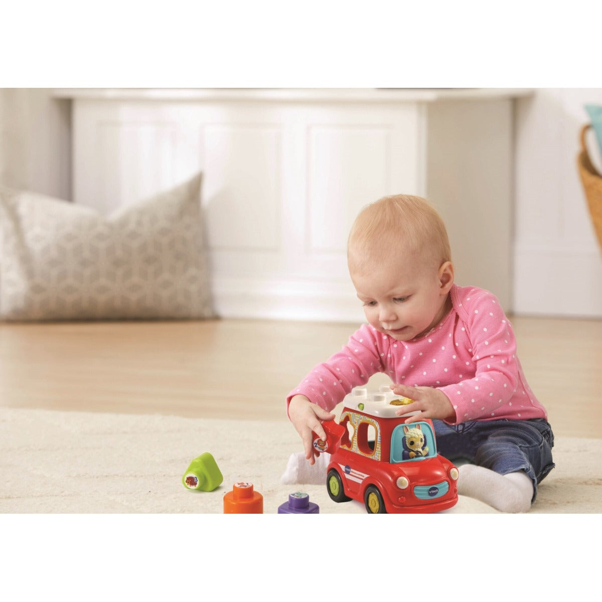 Vtech jucarie interactiva 12m+ Minivan cu animalute