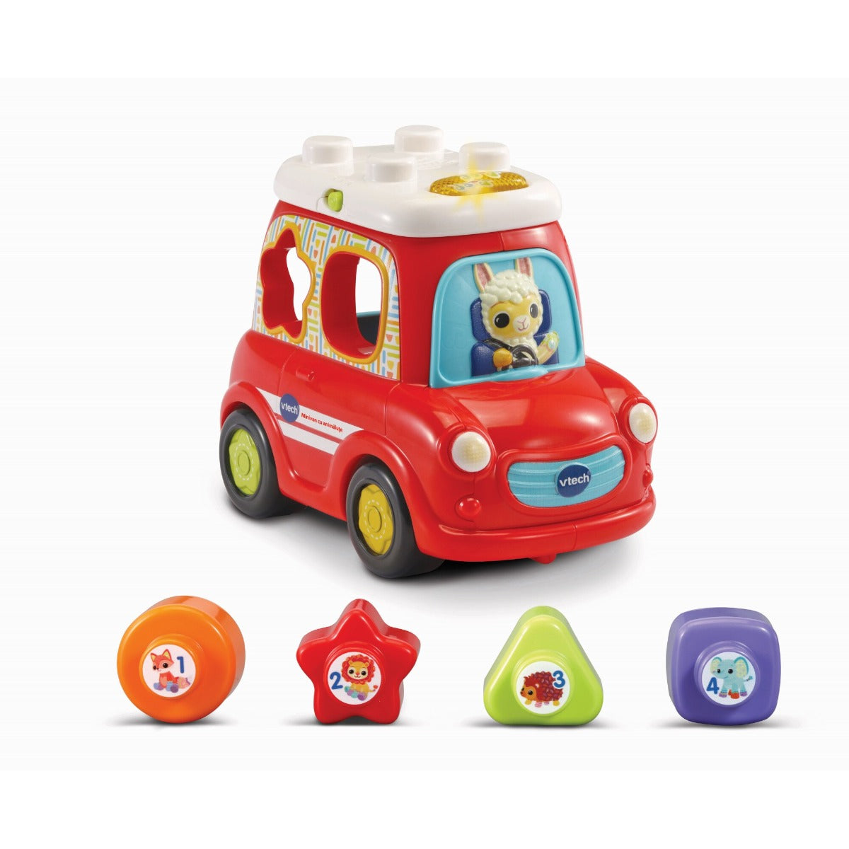 Vtech jucarie interactiva 12m+ Minivan cu animalute