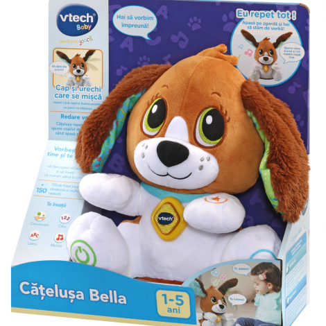 Vtech jucarie interactiva Catelusa Bella limba romana 1-5 ani