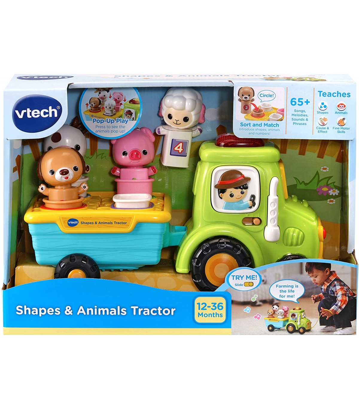 Vtech jucarie Tractor cu animale 12m+ VT533003 05