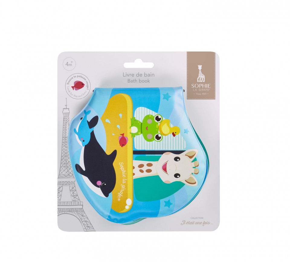 Vulli jucarie de baie carte Girafa Sophie 4m+