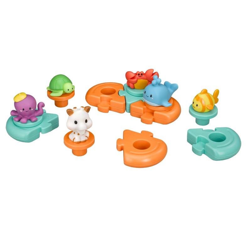 Vulli jucarie de baie Puzzle Sophie 10m+