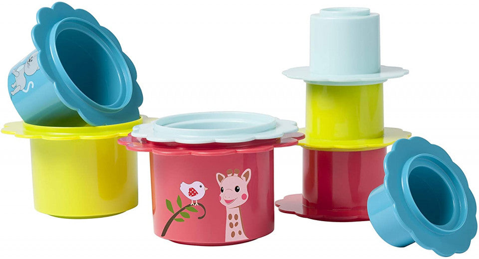 Vulli piramida de flori Girafa Sophie 6m+