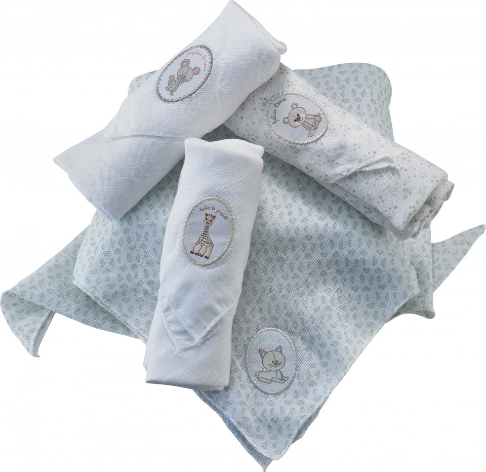 Vulli set 4 scutece din bumbac 70x70 cm 0m+