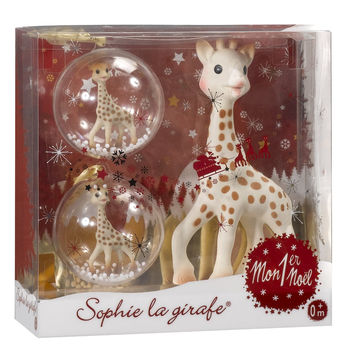 Vulli set cadou cu globuri Primul meu craciun Girafa Sophie 0m+ Imagine principală a produsului