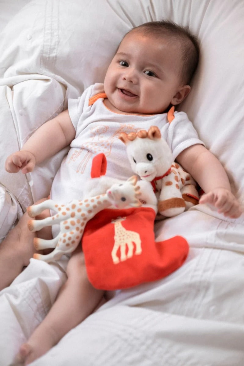 Vulli set Primul meu Craciun alaturi de girafa Sophie 0m+