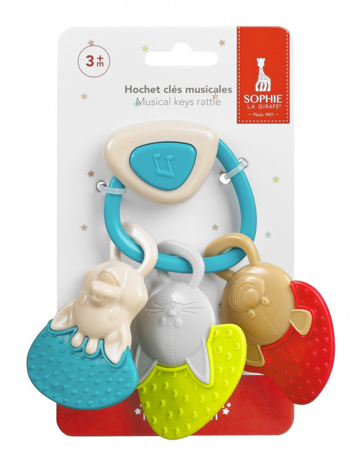 Vulli jucarie zornaitoare cheie muzicala Girafa Sophie 3m+ 04