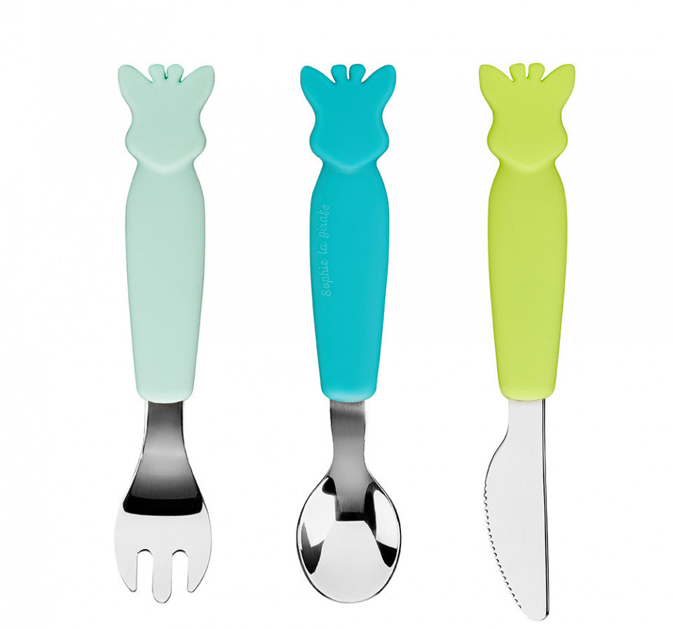 Vulli set 3 tacamuri cu maner silicon Girafa Sophie Fresh Touch Imagine principală a produsului