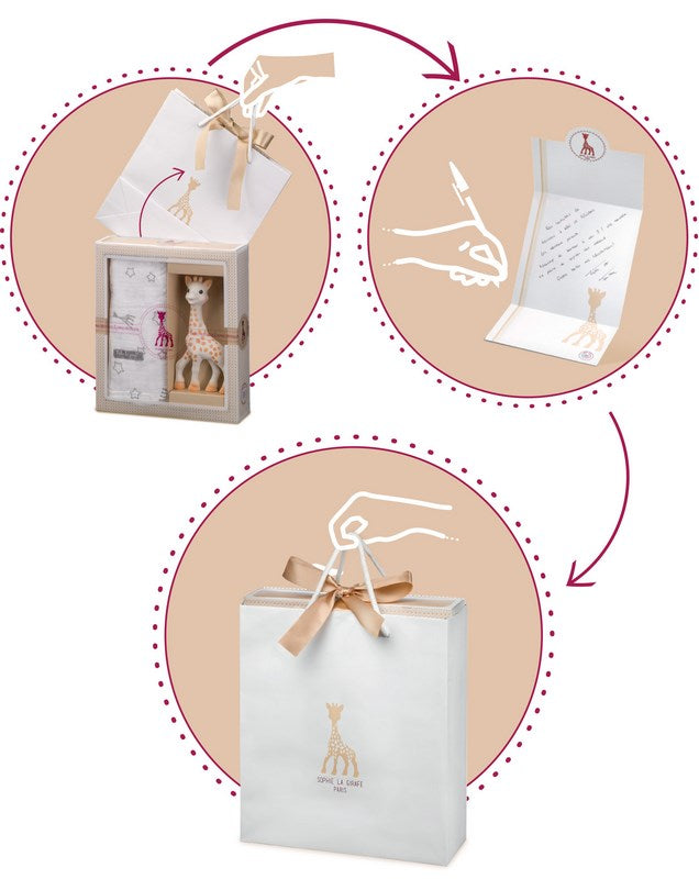 Vulli Sophie set cadou Sophie-sticat jucarie Girafa Sophie   05