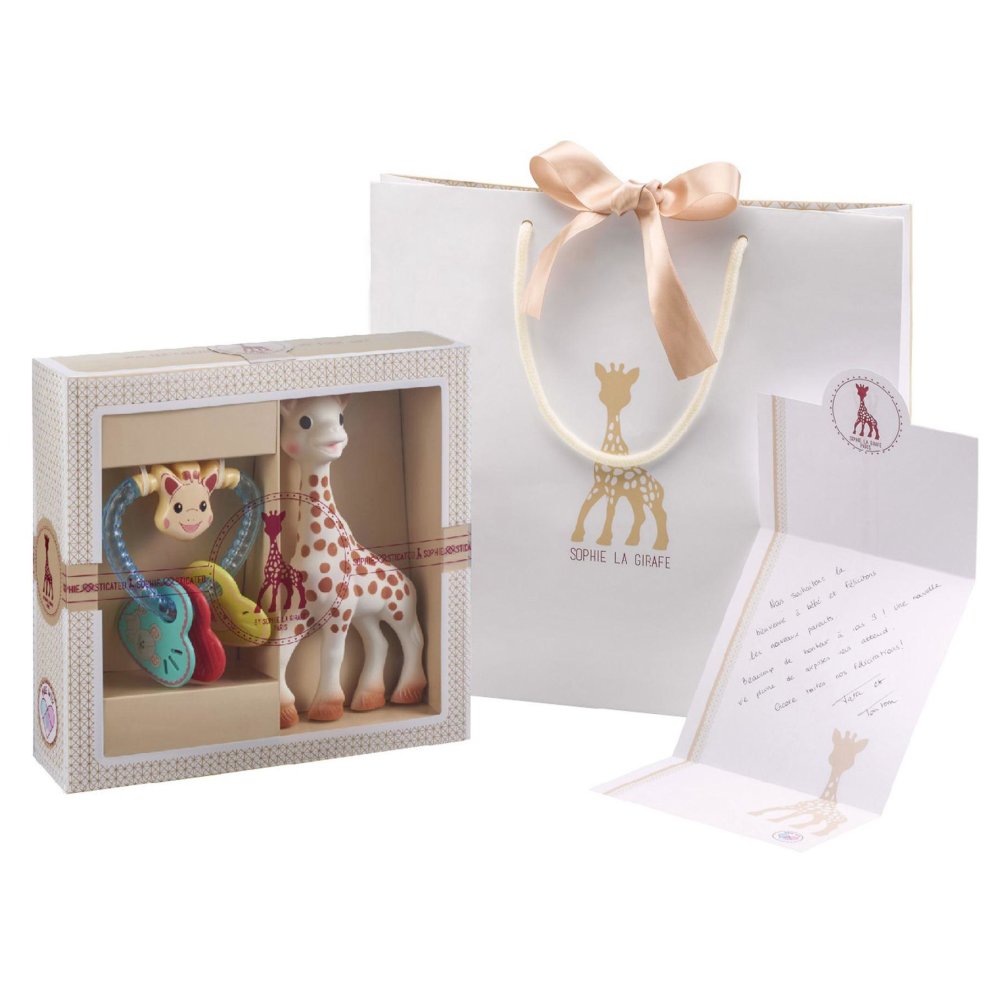 Vulli Sophie set cadou Sophie-sticat jucarie Girafa Sophie   01