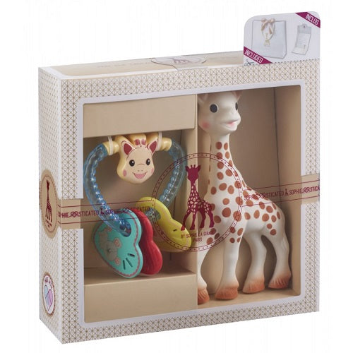Vulli Sophie set cadou Sophie-sticat jucarie Girafa Sophie   02