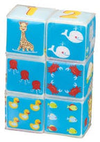 Vulli Sophie set jucarie de baie 6 cuburi Fresh Touch 10m+ 04