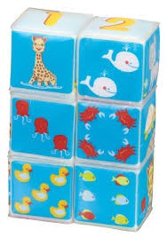 Vulli Sophie set jucarie de baie 6 cuburi Fresh Touch 10m+ 04