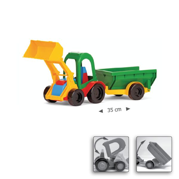 Wader basculanta Buggy cu remorca 12m+ 