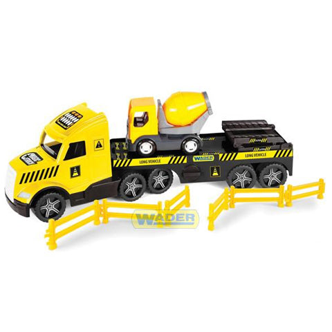 Wader camion Magic Truck Technic cu betoniera 79 cm 3 ani+ Galben