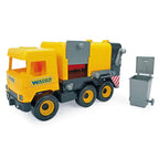 Wader camion Middle Truck Masina de gunoi 43 cm 3 ani+ Galben