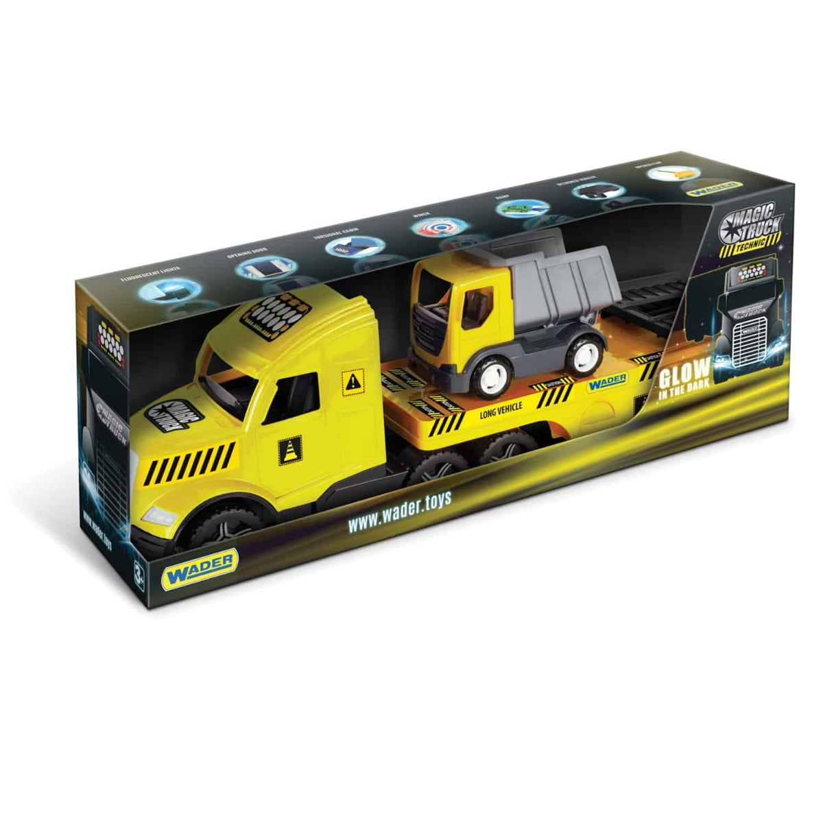 Wader camion tractare Magic Truck Technic 79 cm 3 ani+