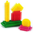 Wader cuburi de constructii cu spini Needle Blocks in borcan 3 ani+ 110 buc