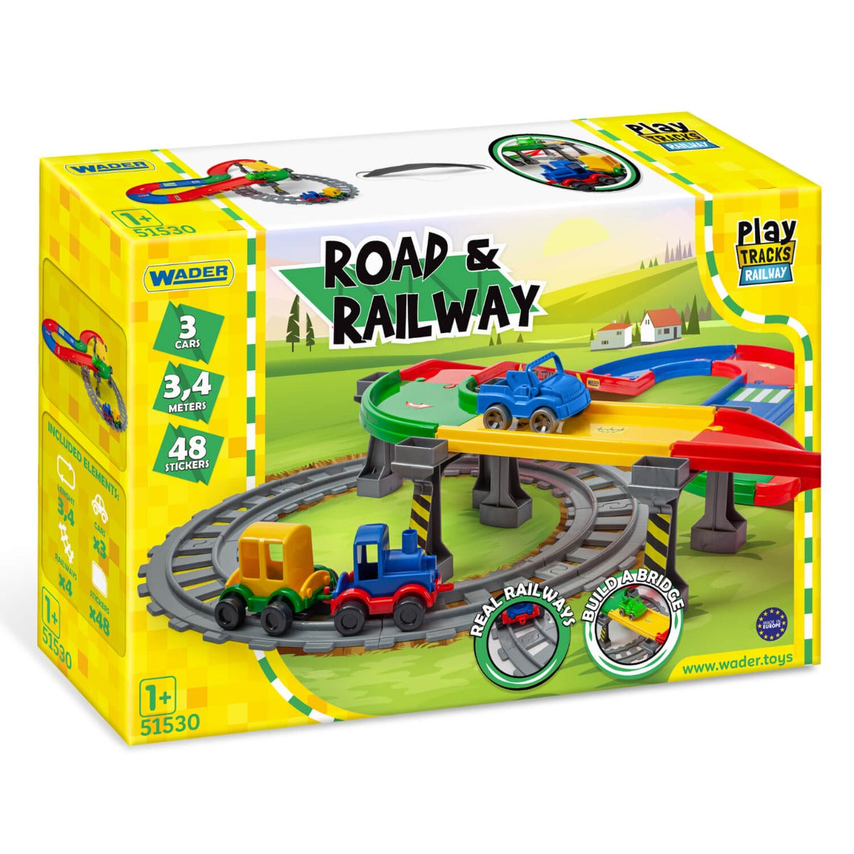 Wader set pista Play Trucks 3 ani+ Railway  Imagine principală a produsului