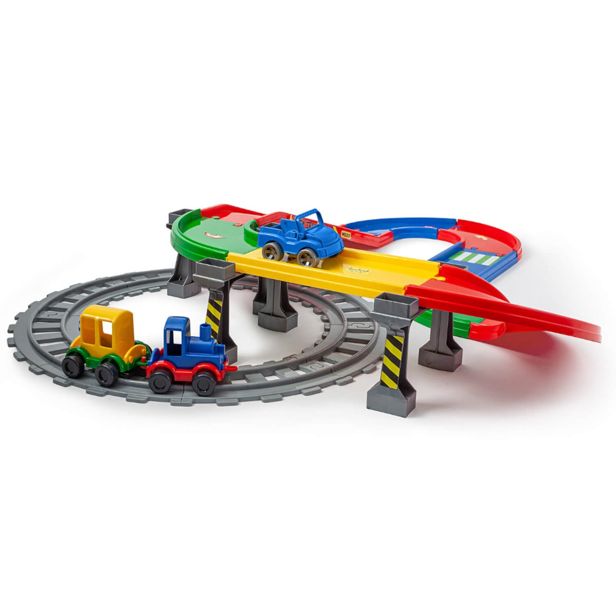 Wader set pista Play Trucks 3 ani+ Railway 