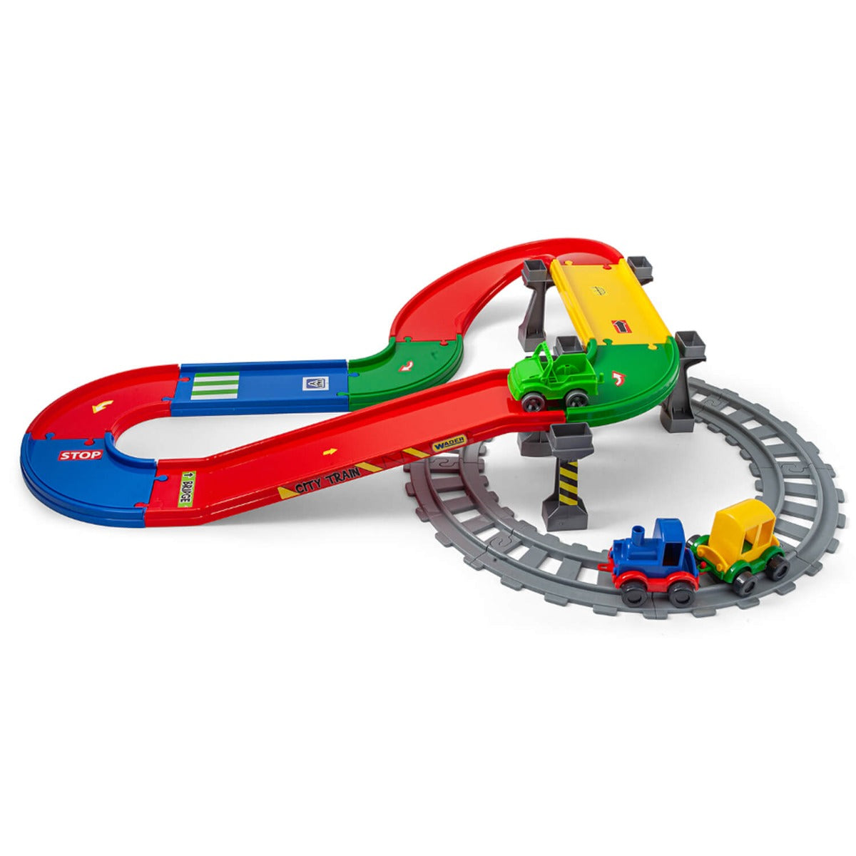 Wader set pista Play Trucks 3 ani+ Railway 