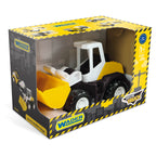 Wader tractor Tech Truck cu incarcator frontal 27 cm 12m+ Galben