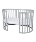 Waldin patut din lemn oval evolutiv 7in1 cu saltea