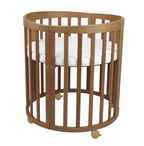 Waldin patut din lemn oval evolutiv 7in1 cu saltea