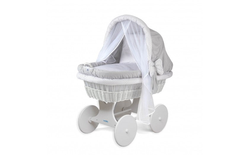 Waldin set cos cu saltea si accesorii 0m+ White