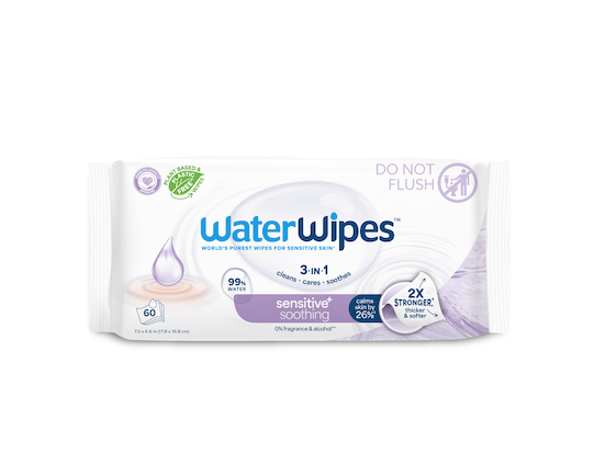 WaterWipes servetele umede Sensitive 3in1 Soothing clean 0m+ 60 buc