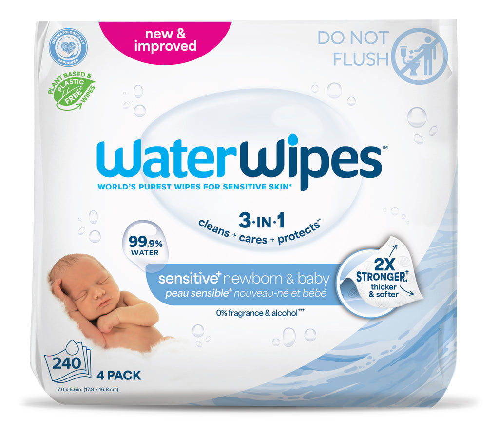 WaterWipes servetele umede 3in1 Sensitiv  4x60 buc Imagine principală a produsului