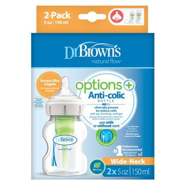 Dr. Brown's biberon Options+ cu gat larg 150 ml 2 buc 02