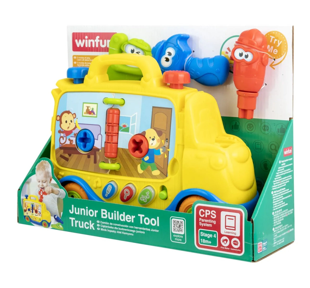 Winfun jucarie camion cu unelte 18m+