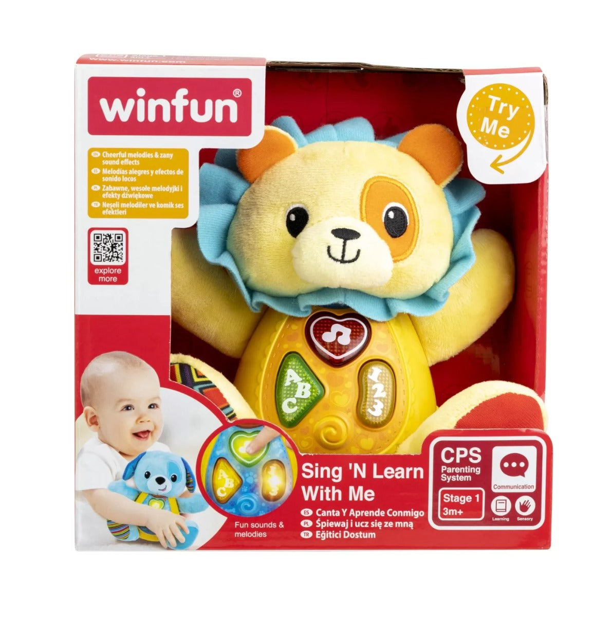Winfun jucarie canta si inavata cu leul Caesar 3m+