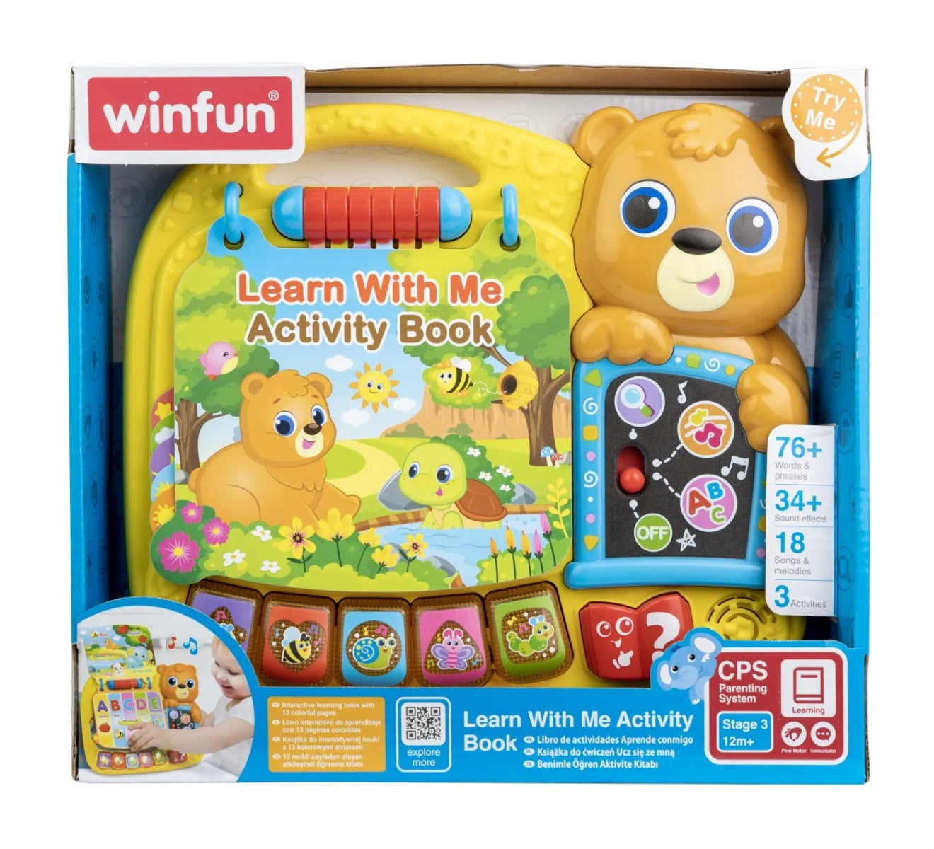 Winfun jucarie carticica de activitati 12m+
