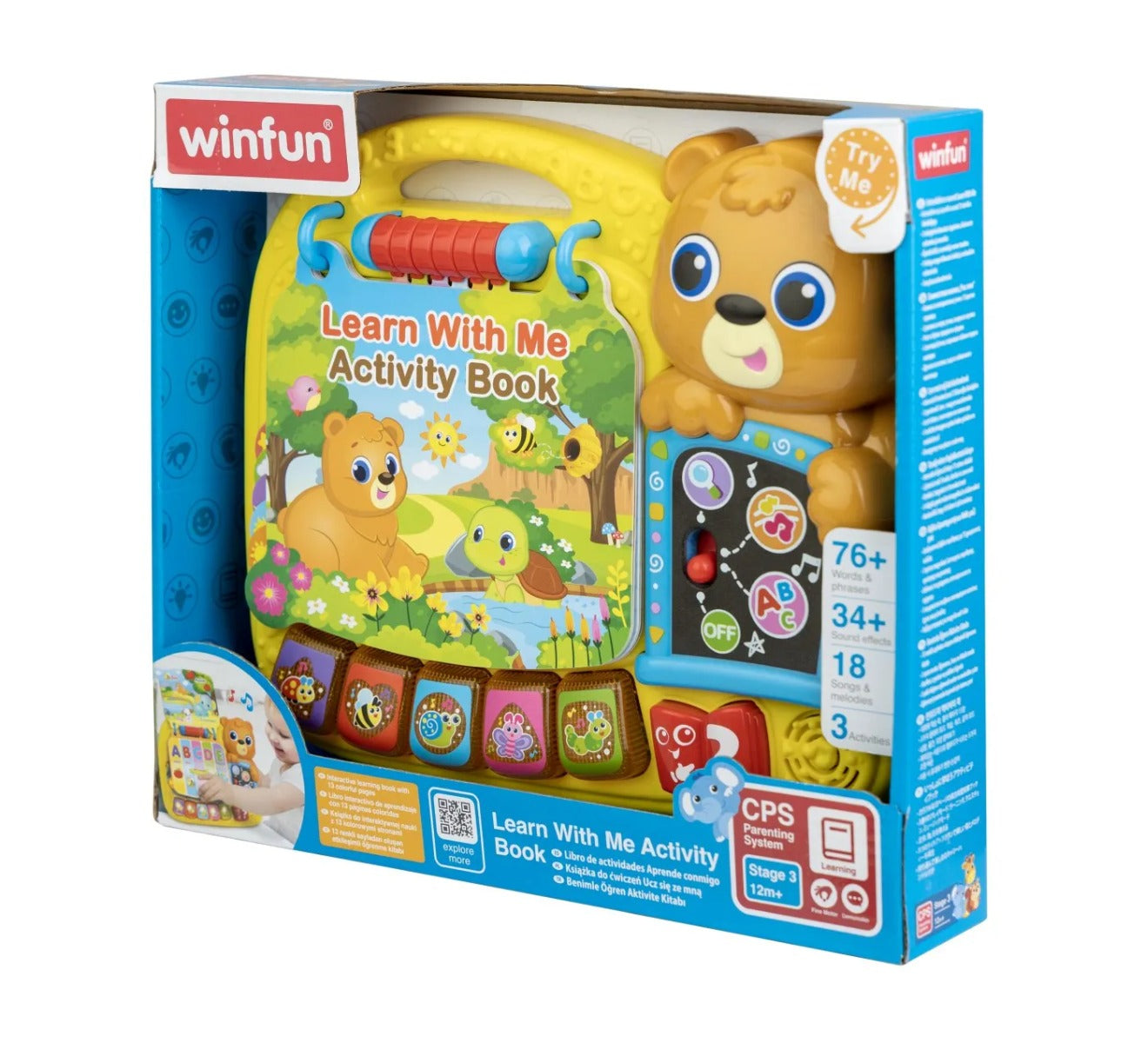 Winfun jucarie carticica de activitati 12m+