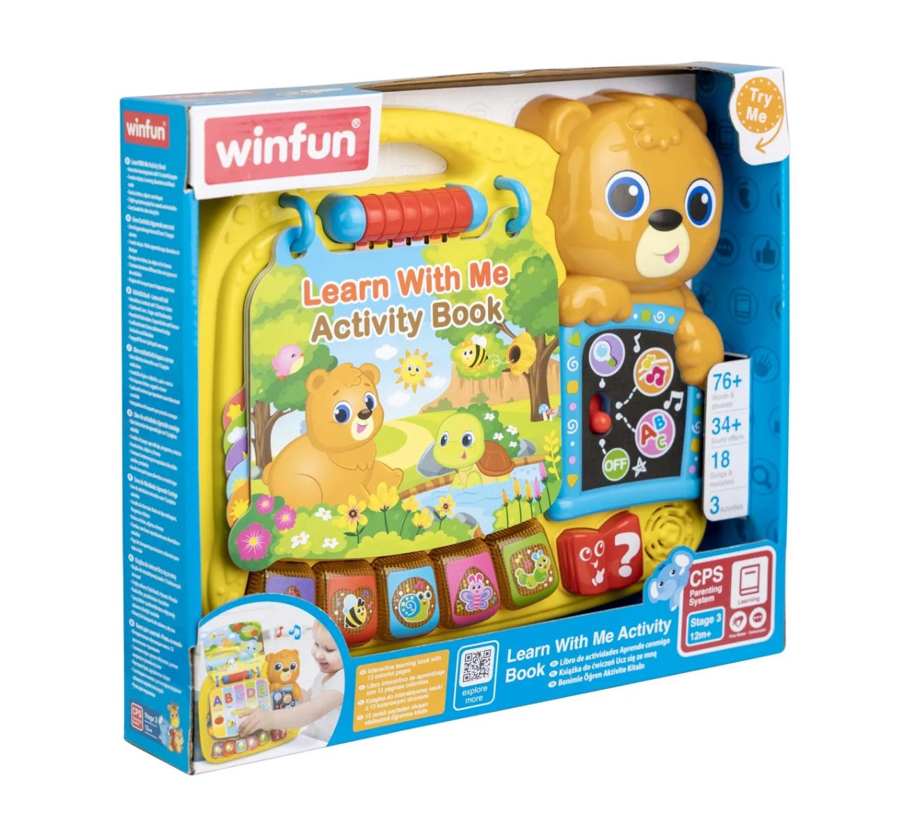 Winfun jucarie carticica de activitati 12m+