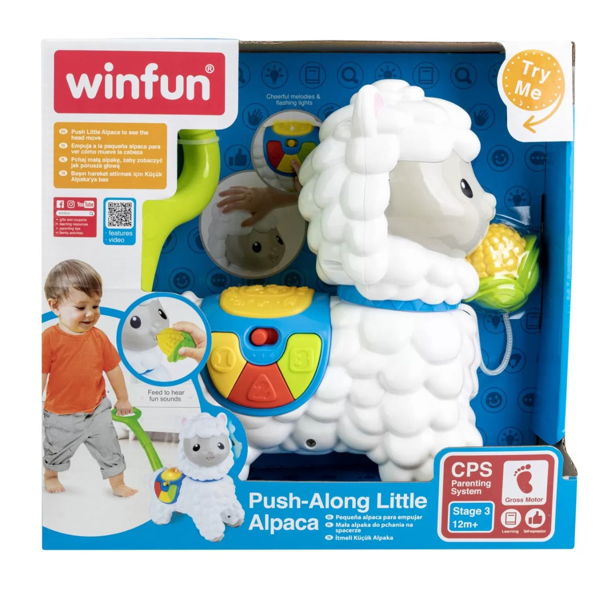 Winfun jucarie de impins 12m+ Alpaca