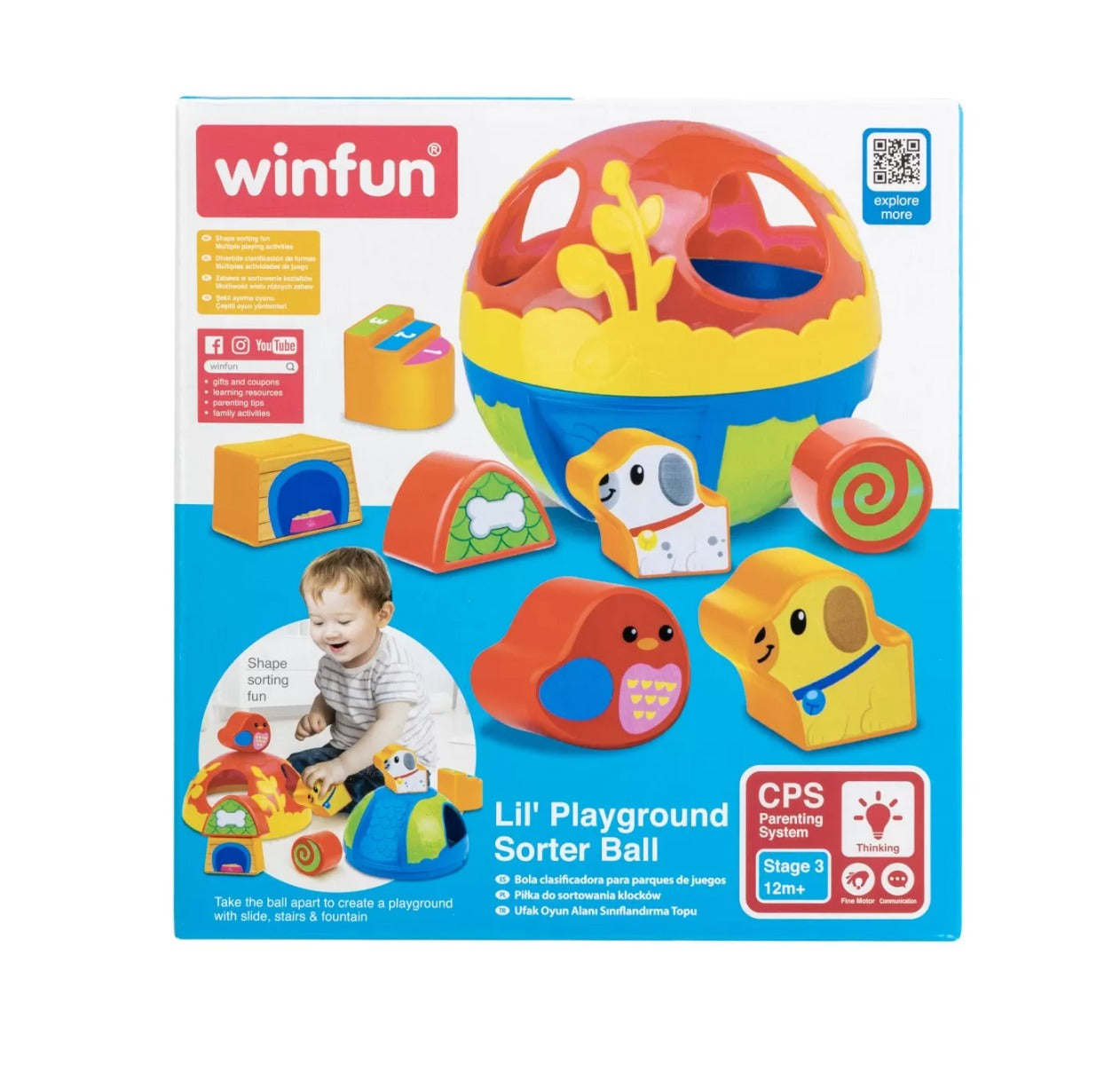 Winfun jucarie de sortatre bila 12m+