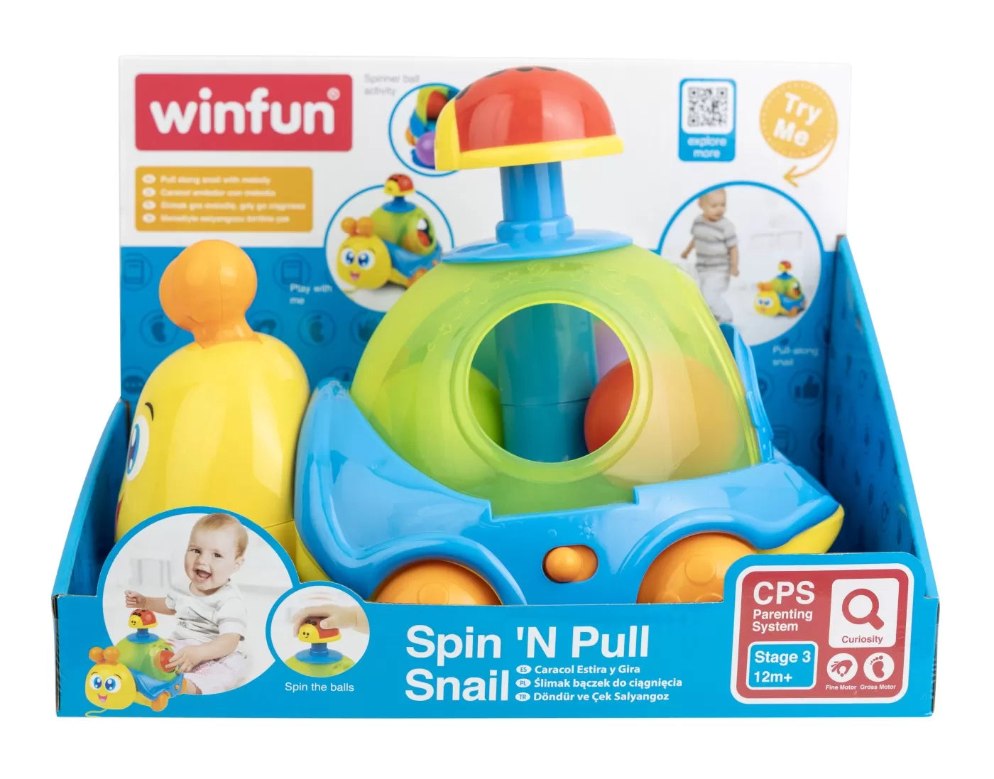 Winfun jucarie de tras melc 12m+